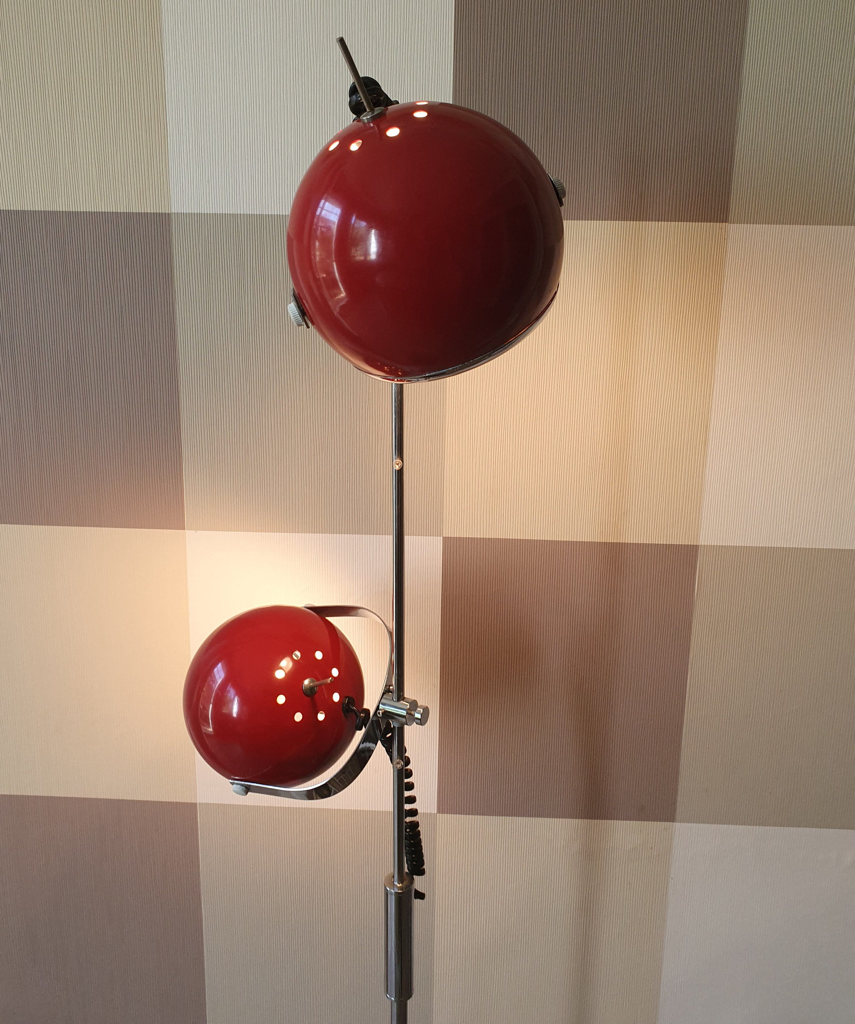 Vintage floor lamp eyeball 1970