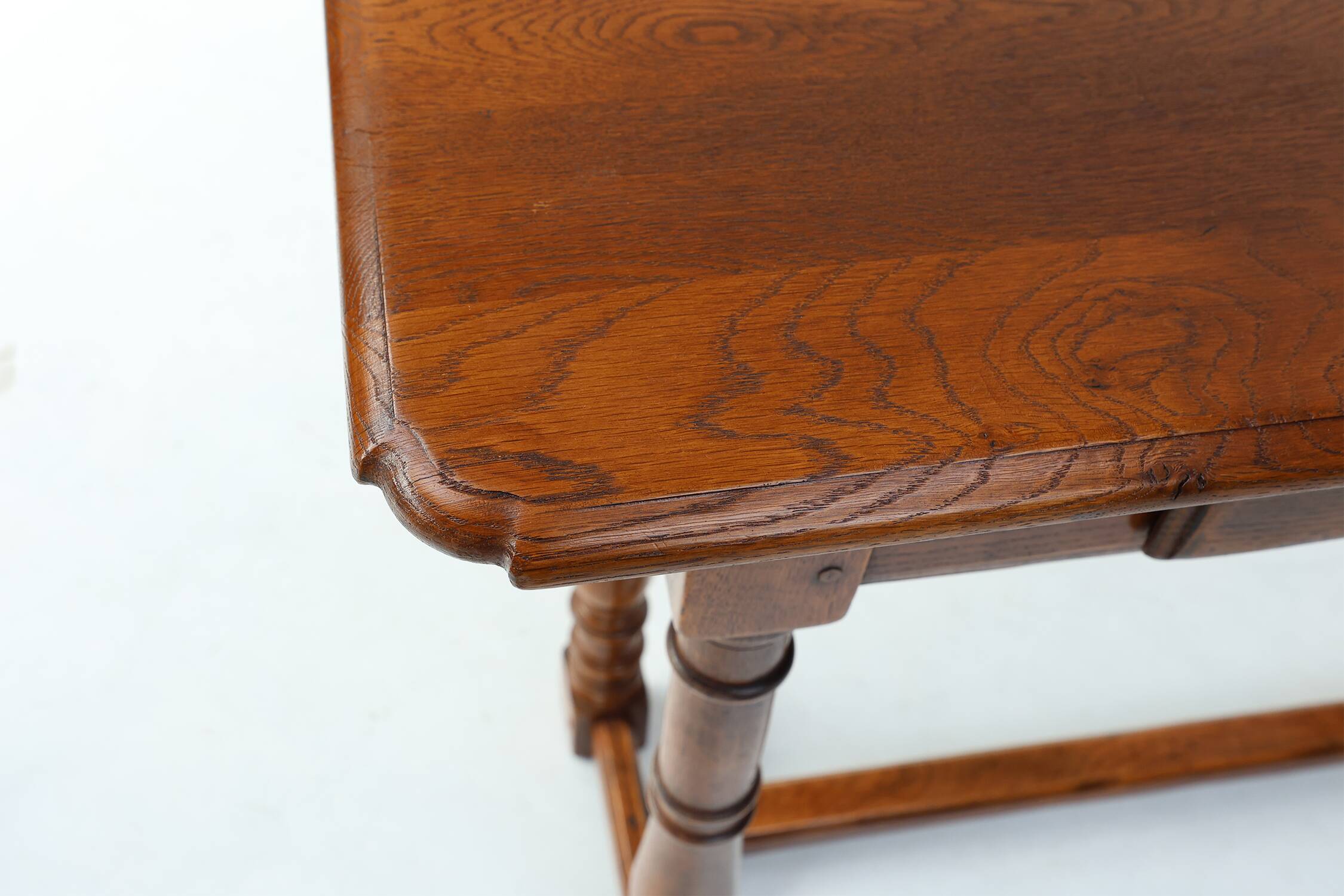 Console rustique en chêne avec tiroir, Belgique vers 1800