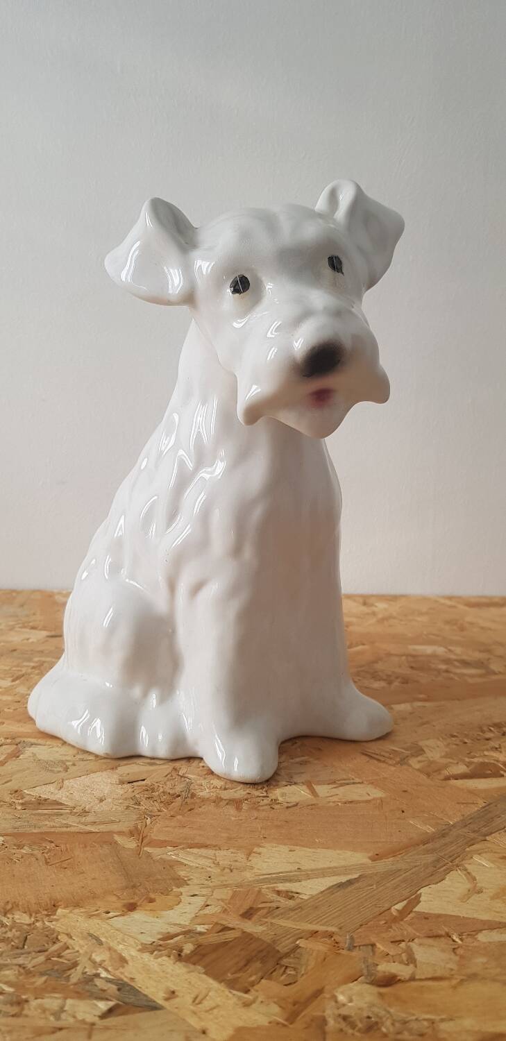 Vintage ceramic terrier