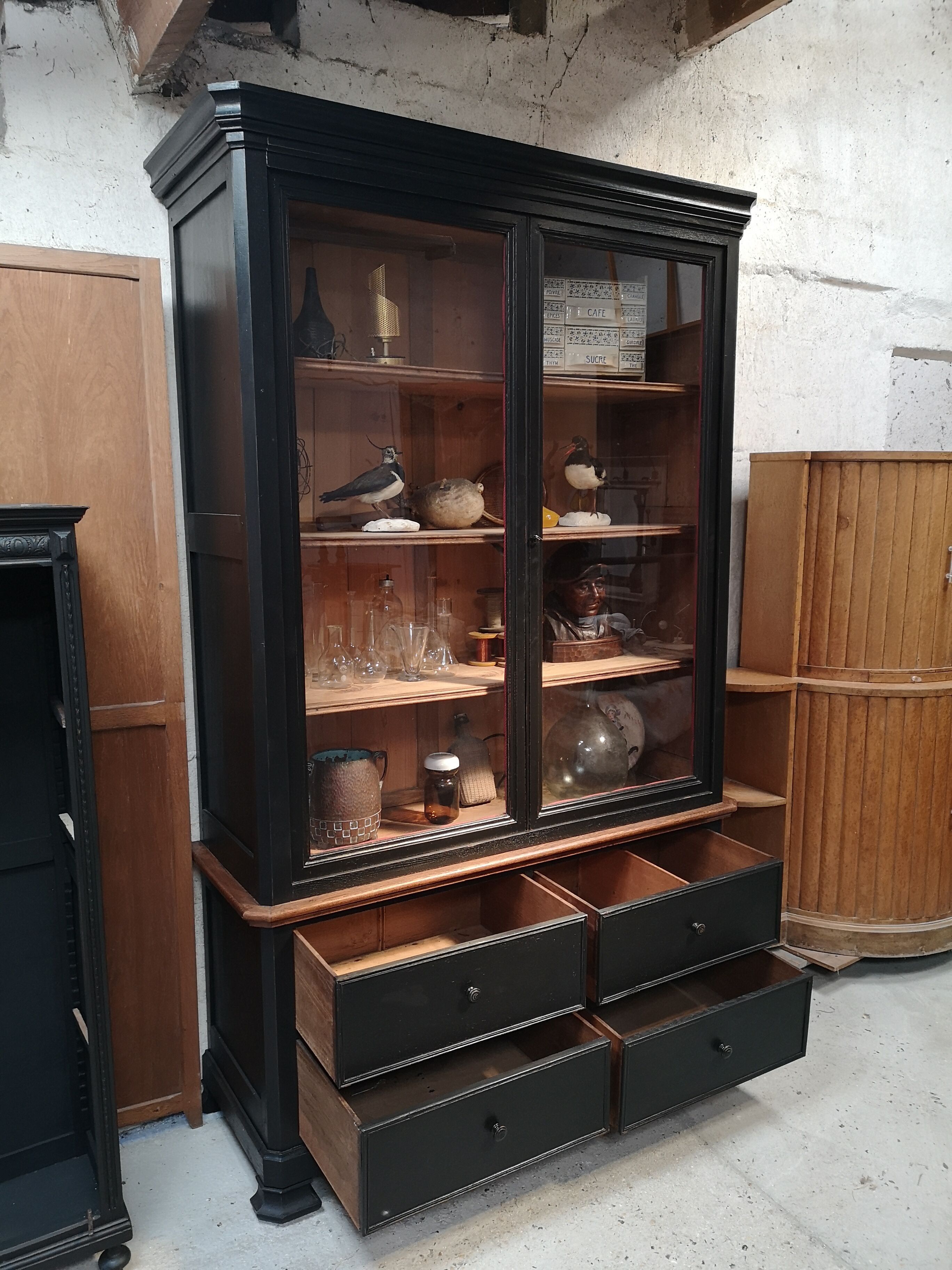 Louis Philippe Pharmacy Furniture Showcase