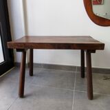 Table low spirit campaign in solid wood.