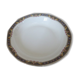 Hollow dish " jean boyer " limoges porcelain, floral pattern 20 years