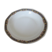 Hollow dish " jean boyer " limoges porcelain, floral pattern 20 years