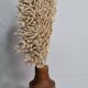 Antique natural coral on turned wooden base, 38 cm