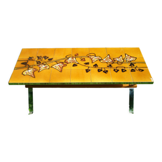 – vintage ceramic coffee table 1960 decor ivy