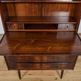 Bibliothèque en palissandre du milieu du siècle