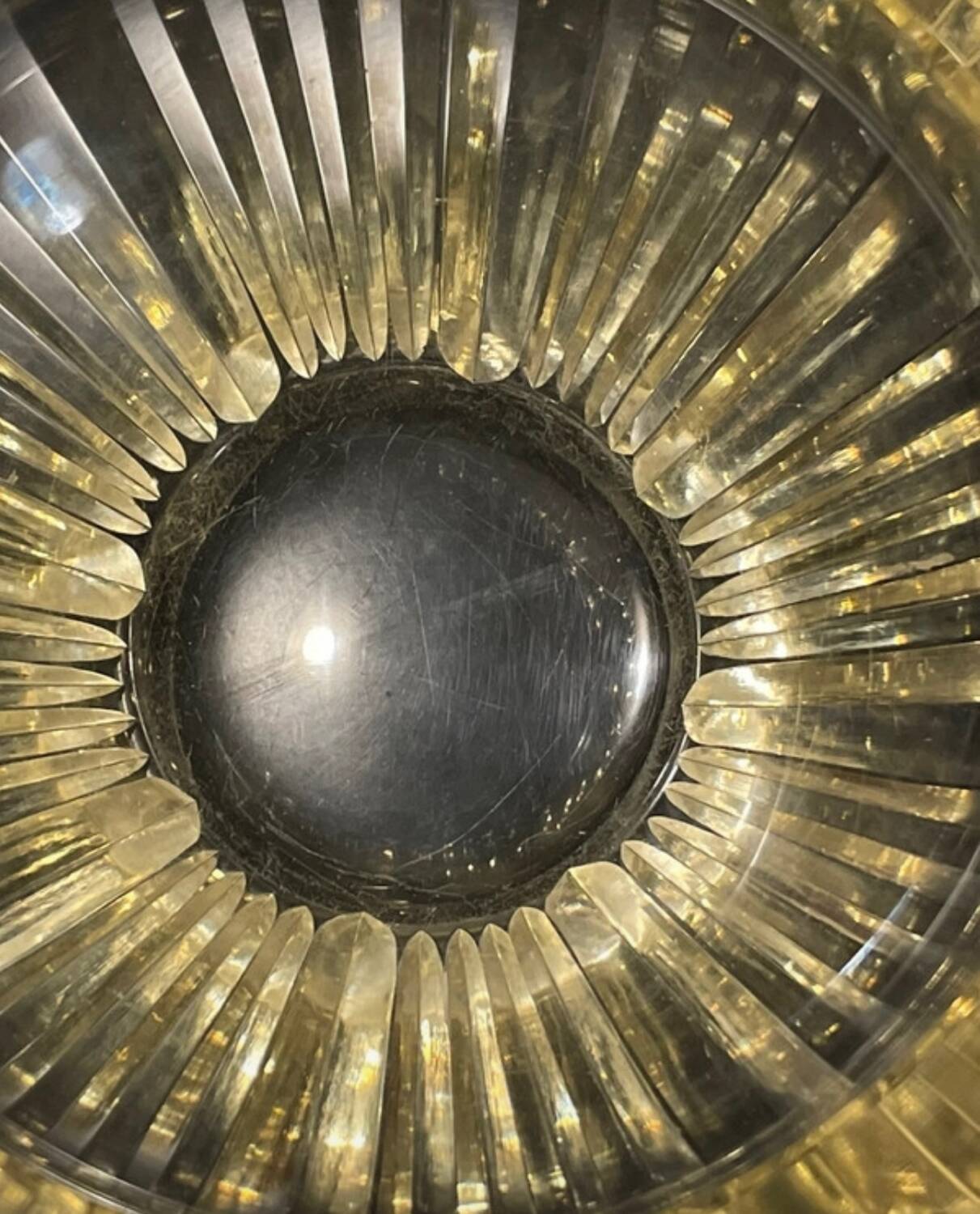 Daum Art Deco crystal vase