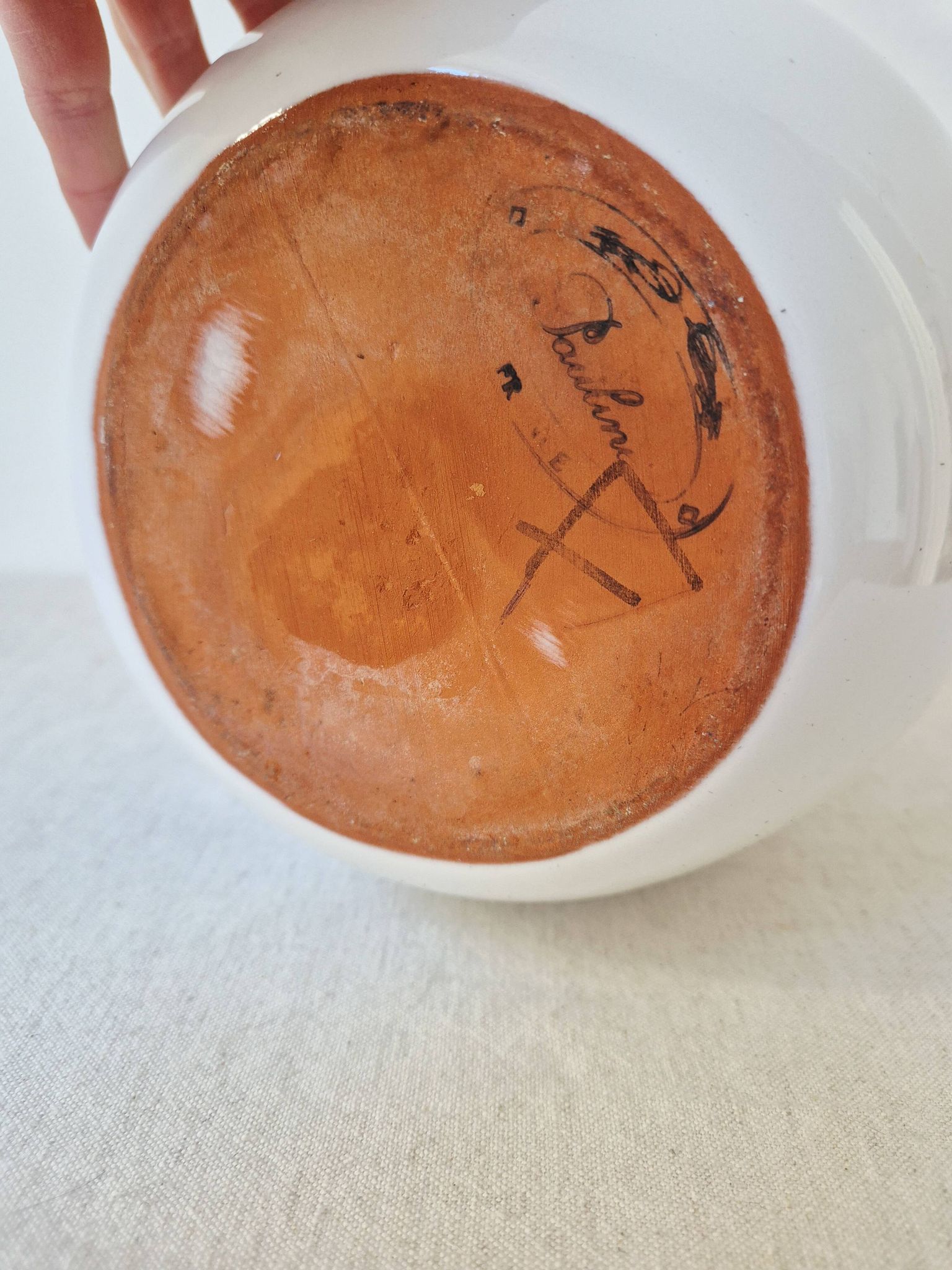 Vase en céramique peint à la main "Bateau" - Signature Pauline