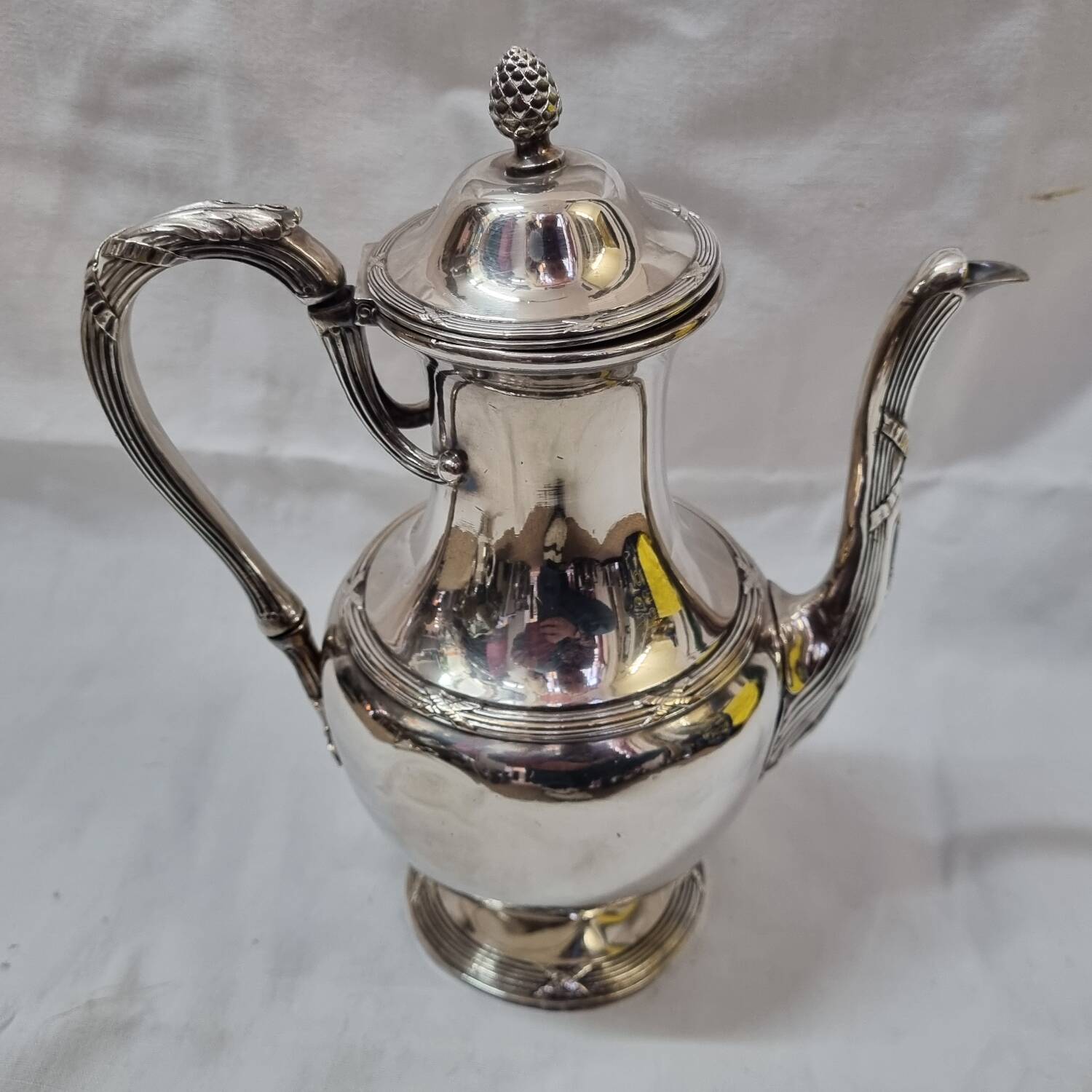 Cailar Bayard silver metal coffee pot