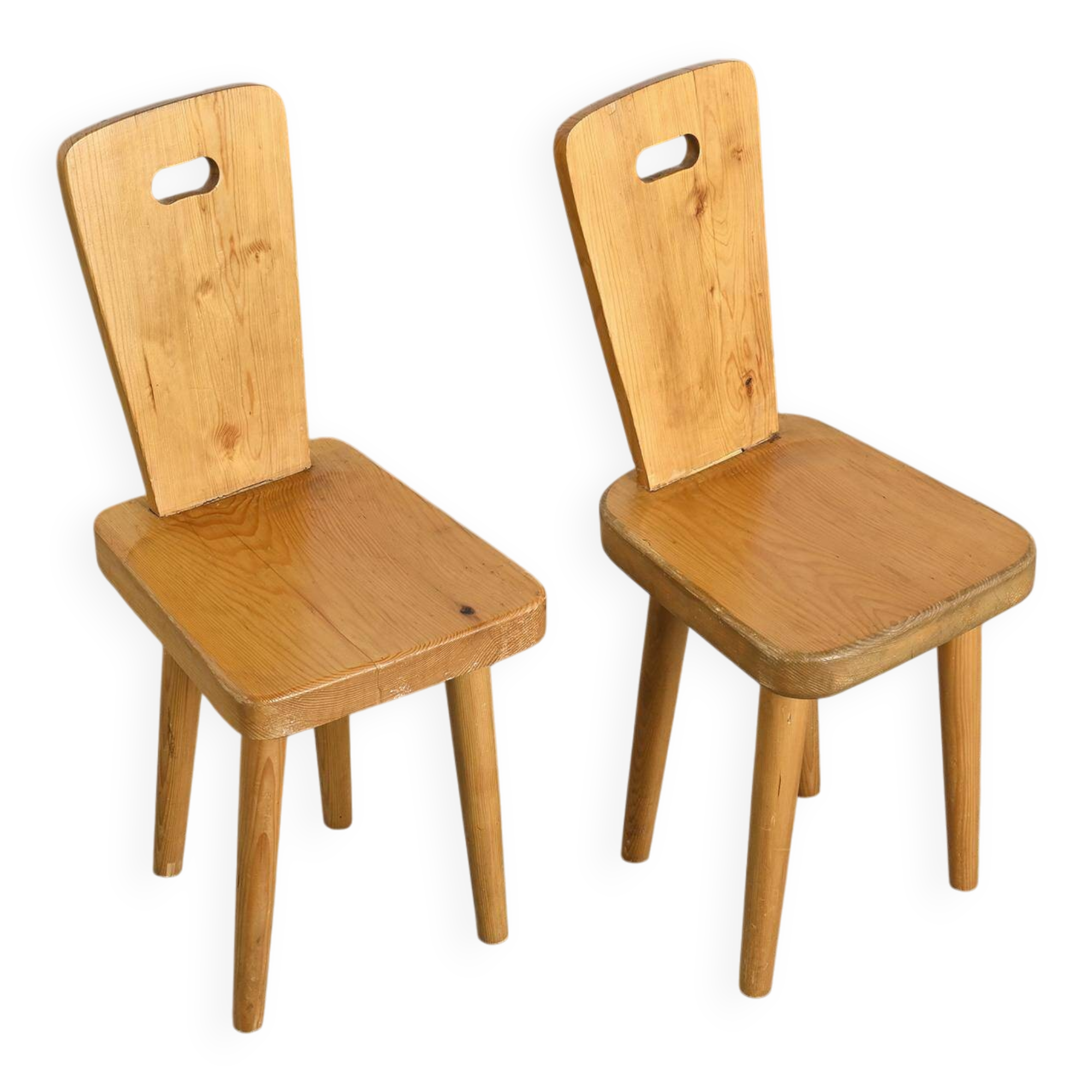 Paire de chaises par Christian Durupt, Meribel 1960