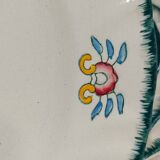 Set of 6 large flat plates Longwy Vieux Rouen vintage