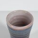 Ludovic handcrafted vase in blue glazed ceramic, 1970