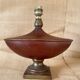 1960s ceramic lamp, fabric cable, lampshade