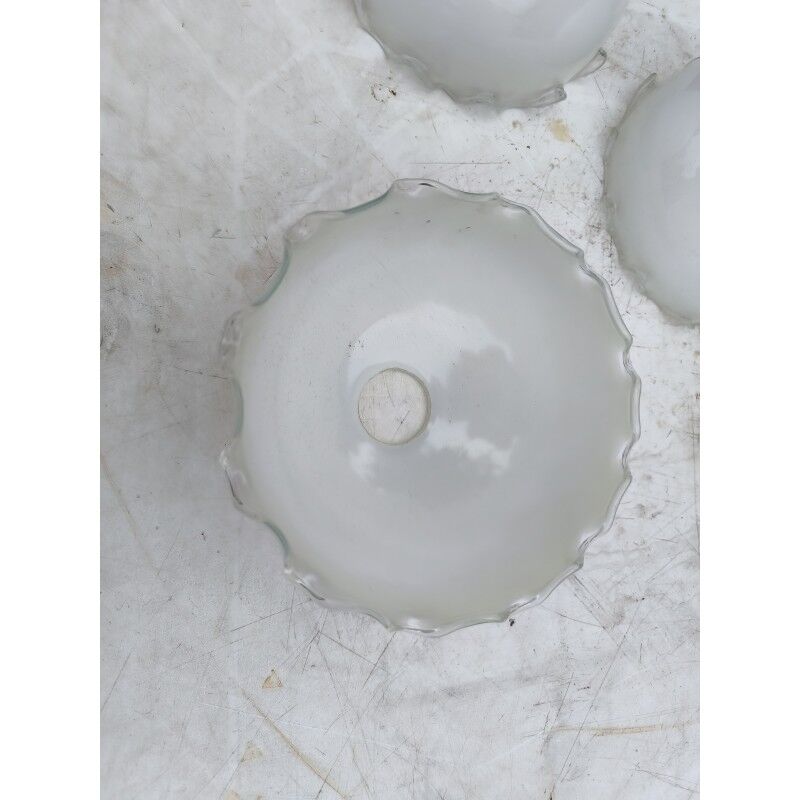 Lot de 5 opalines blanches