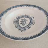 Plate iron earth monogram B