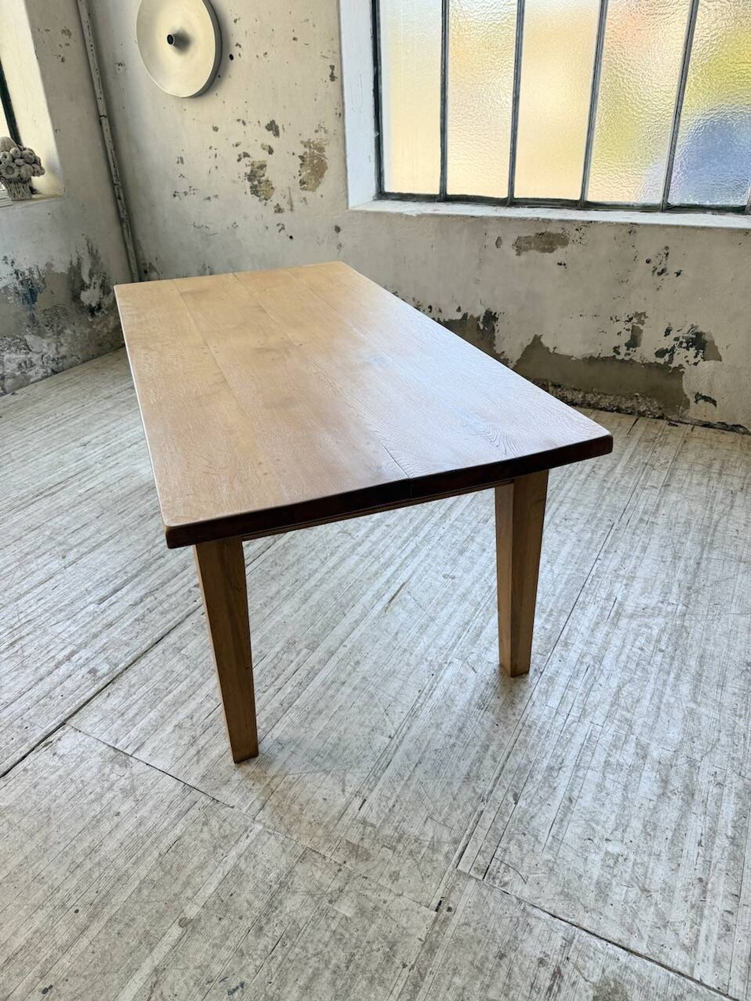 Table de ferme extensible en chêne massif