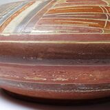 Vintage pre-Columbian style handcrafted ceramic decorative bowl