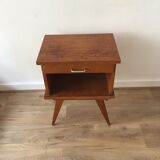 Vintage compass feet nightstand
