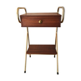 Teak bedside table