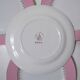 6 flat plates the pink and gold Amandinoise Saint Amand
