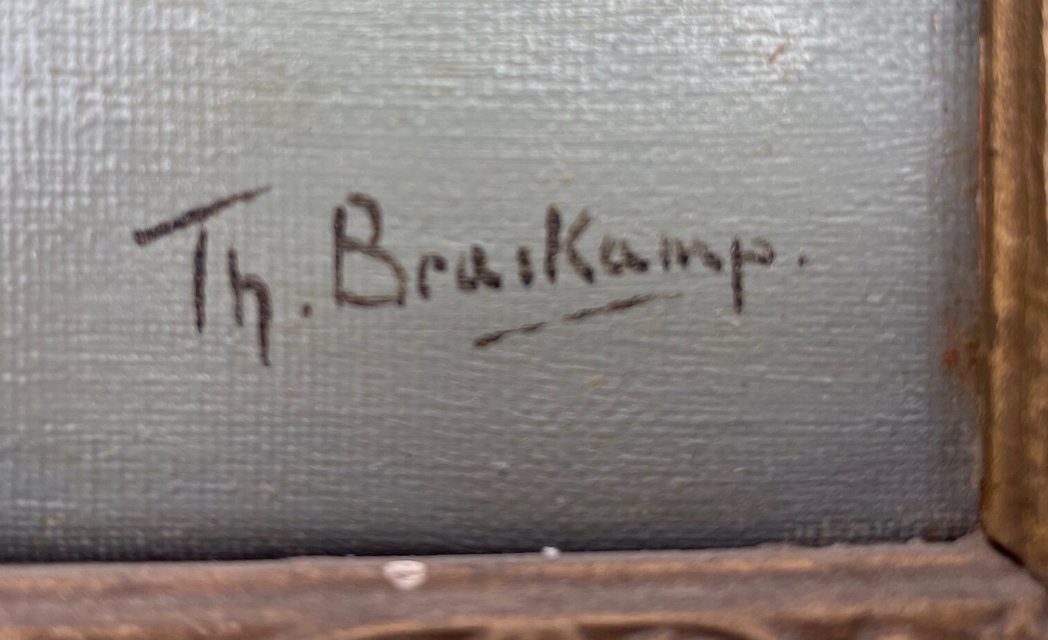 Oil on canvas Braskamps Th