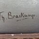 Huile sur toile signée Braskamps Th