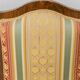Pair of antique armchairs in wood and fabric with armrests – Classic style