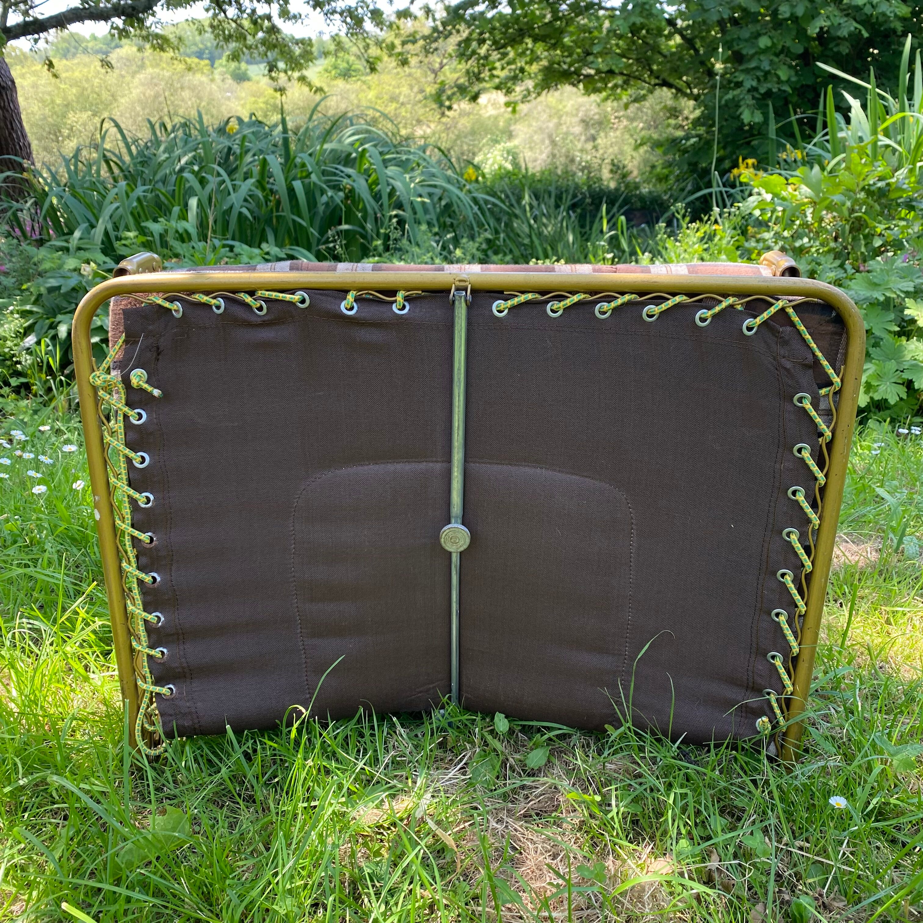 Deckchair, Lafuma camp bed, 70s