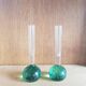Set of Two Scandinavian Soliflore Bubble Glass Vases, 1960s