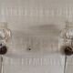 Brass and glass wall lights by Helena Tynell - 1970s