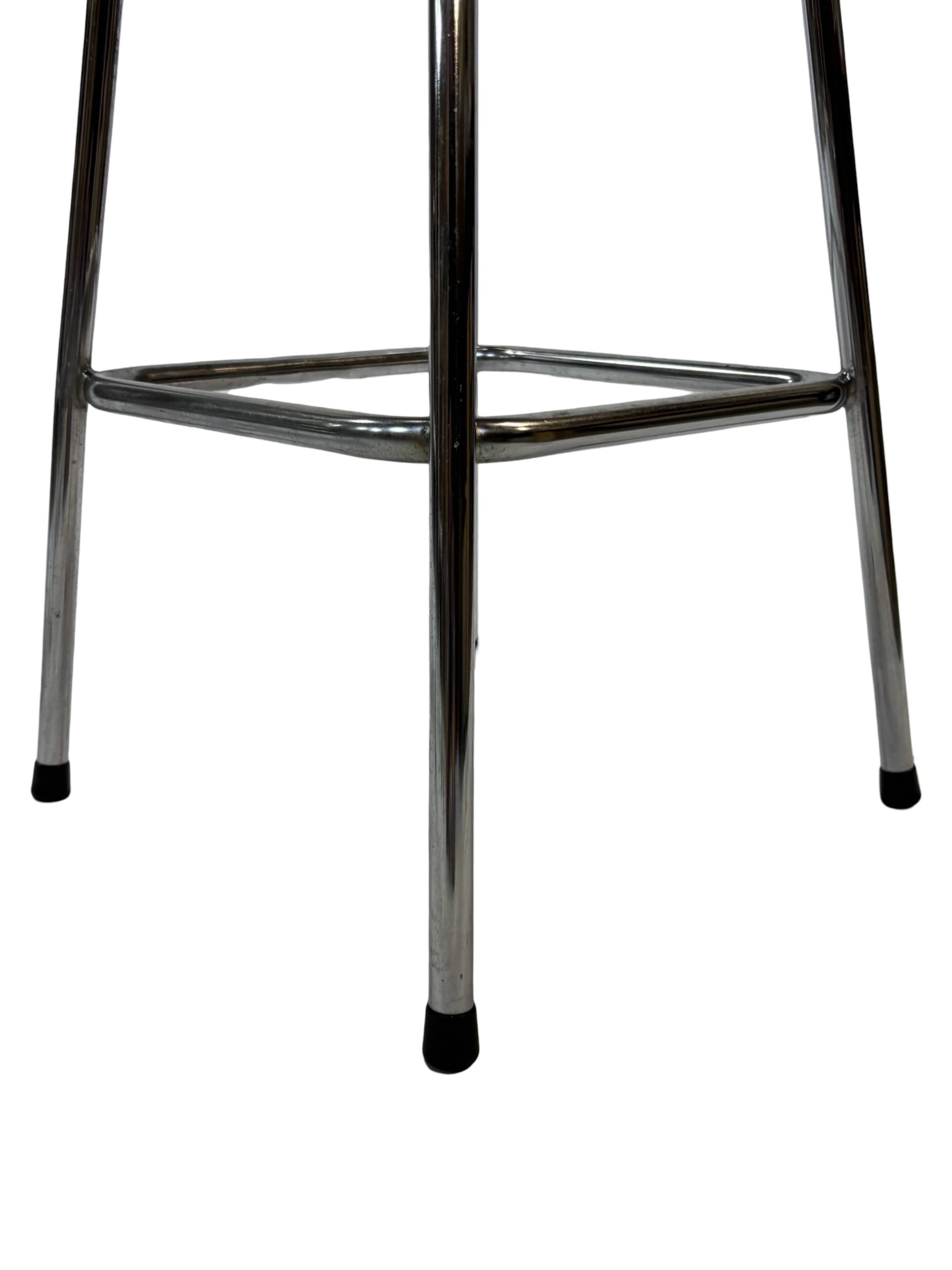 Set of 4 vintage bar stools Dirk van Sliedregt Rohe Noordwolde 1960's