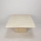 Italian Travertine Coffee Table, 1980s