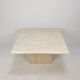 Italian Travertine Coffee Table, 1980s