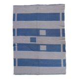 Tapis Vintage Dhurri Indien en Coton (141cm x 193cm), Années 1970, Élégance