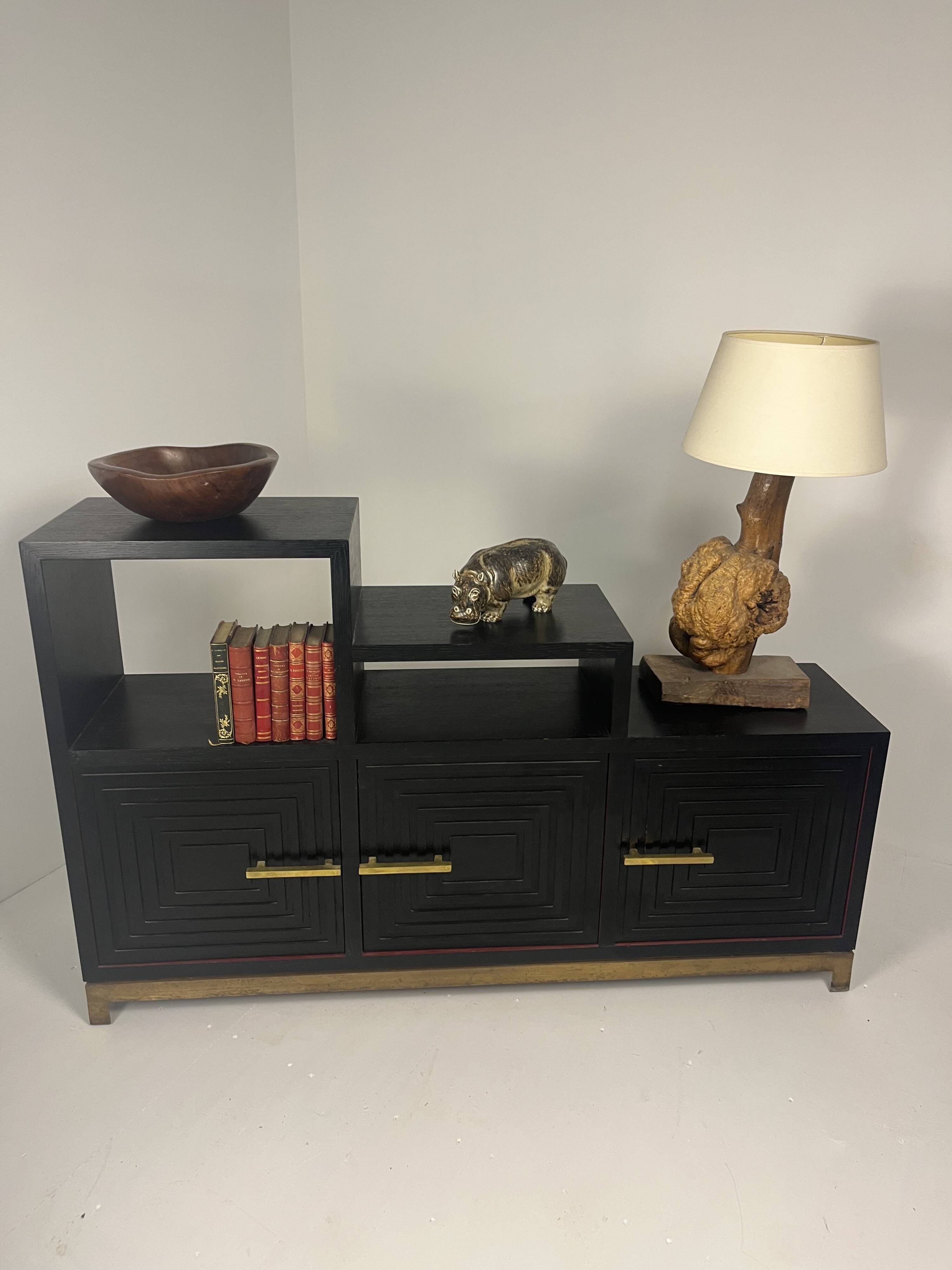 Meuble buffet asymétrique des années 1990