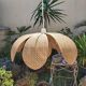 Vintage rattan canning flower suspension