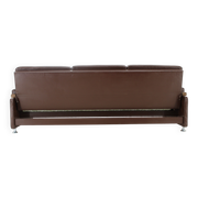 Design Leather Folding Sofa by Arch. Spicka, 1970s, Czechoslovakia