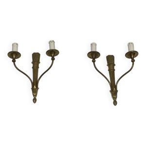 Paire d'appliques de - bronze louis xvi