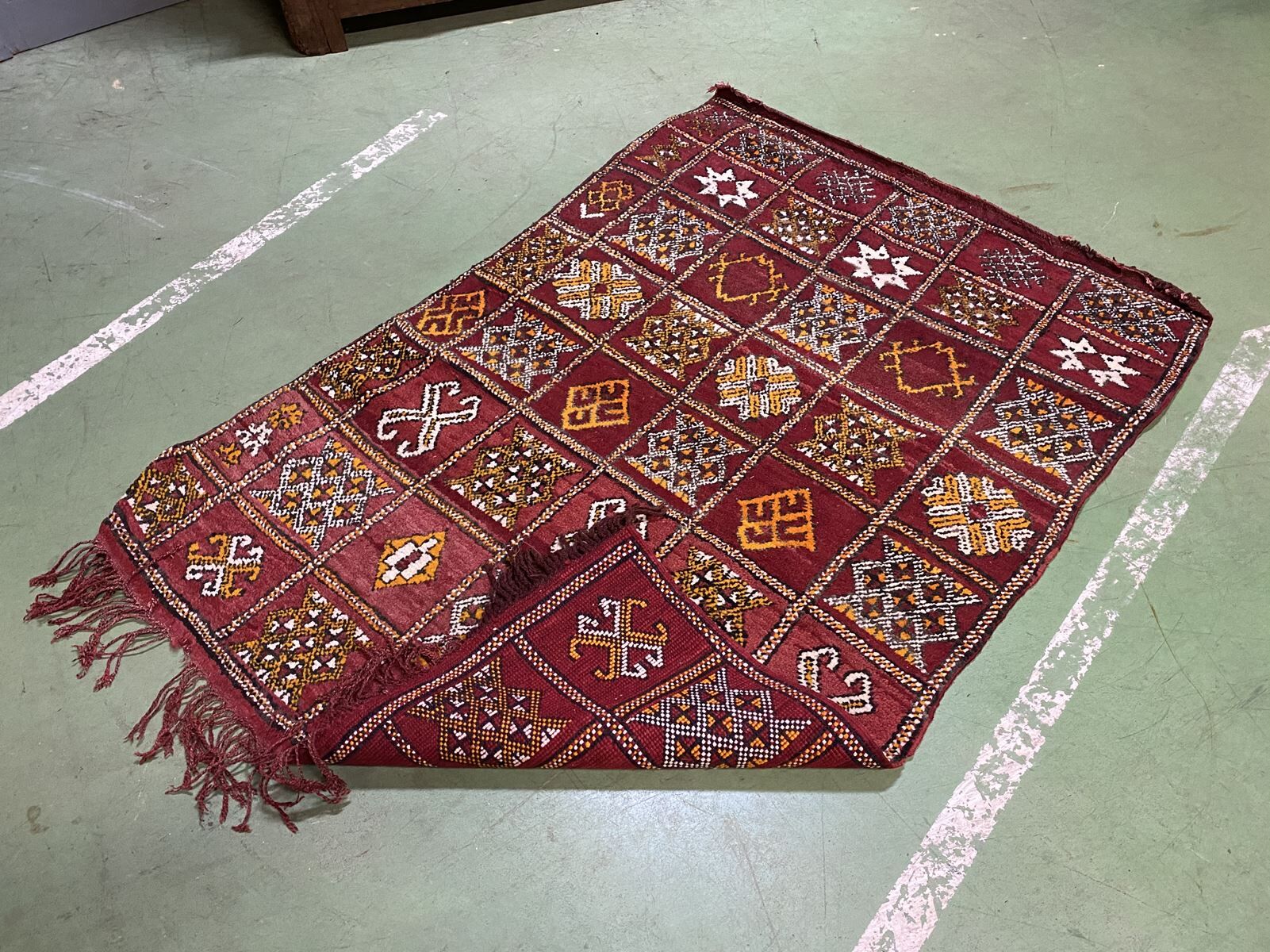Handmade Moroccan wool rug 160x108cm