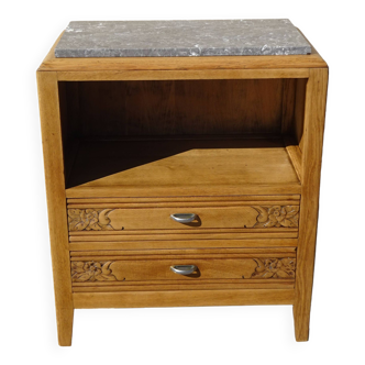 chest of drawers in solid oak, Art Deco period and style