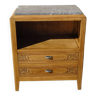 chest of drawers in solid oak, Art Deco period and style