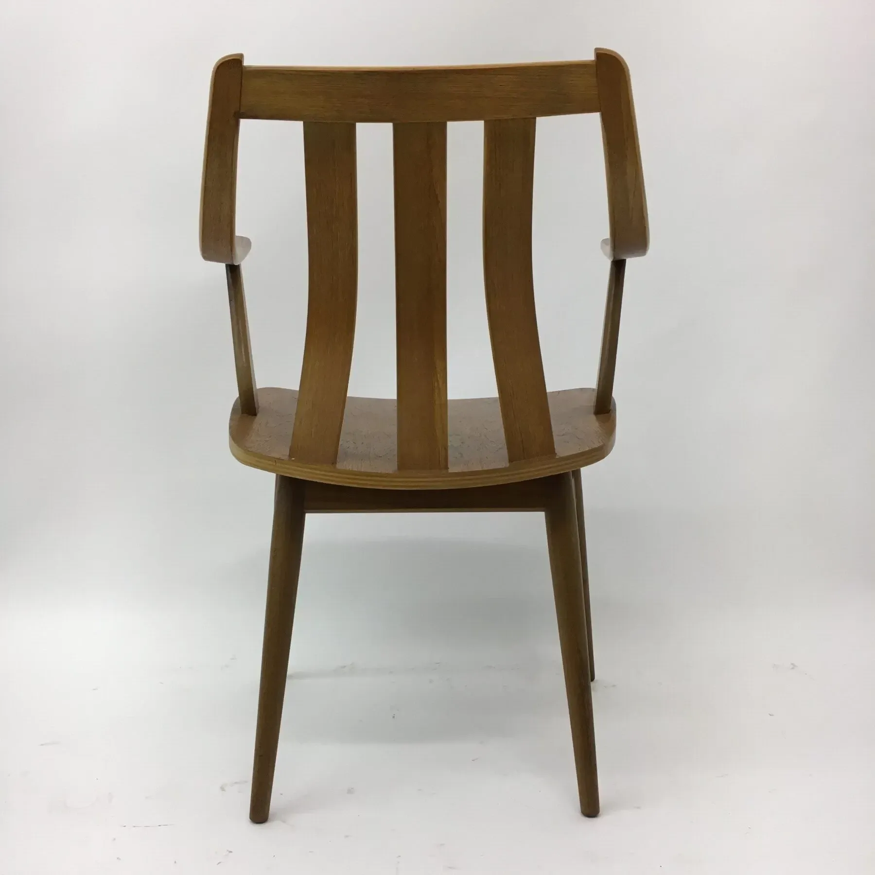 Set of 4 teak plywood dining chairs attributed to Pastoe, 1960s