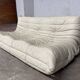 100% authentic ligne roset togo 3-seater beige leather in top condition!