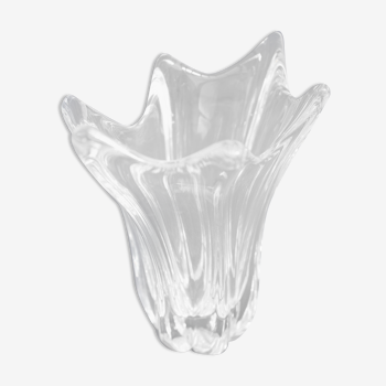 Petit vase en cristal de Daum Croix de Lorraine