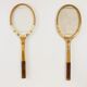 Set of 4 vintage wooden tennis rackets