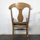 Serie de 4 fauteuils de style directoire à dossier en palmette