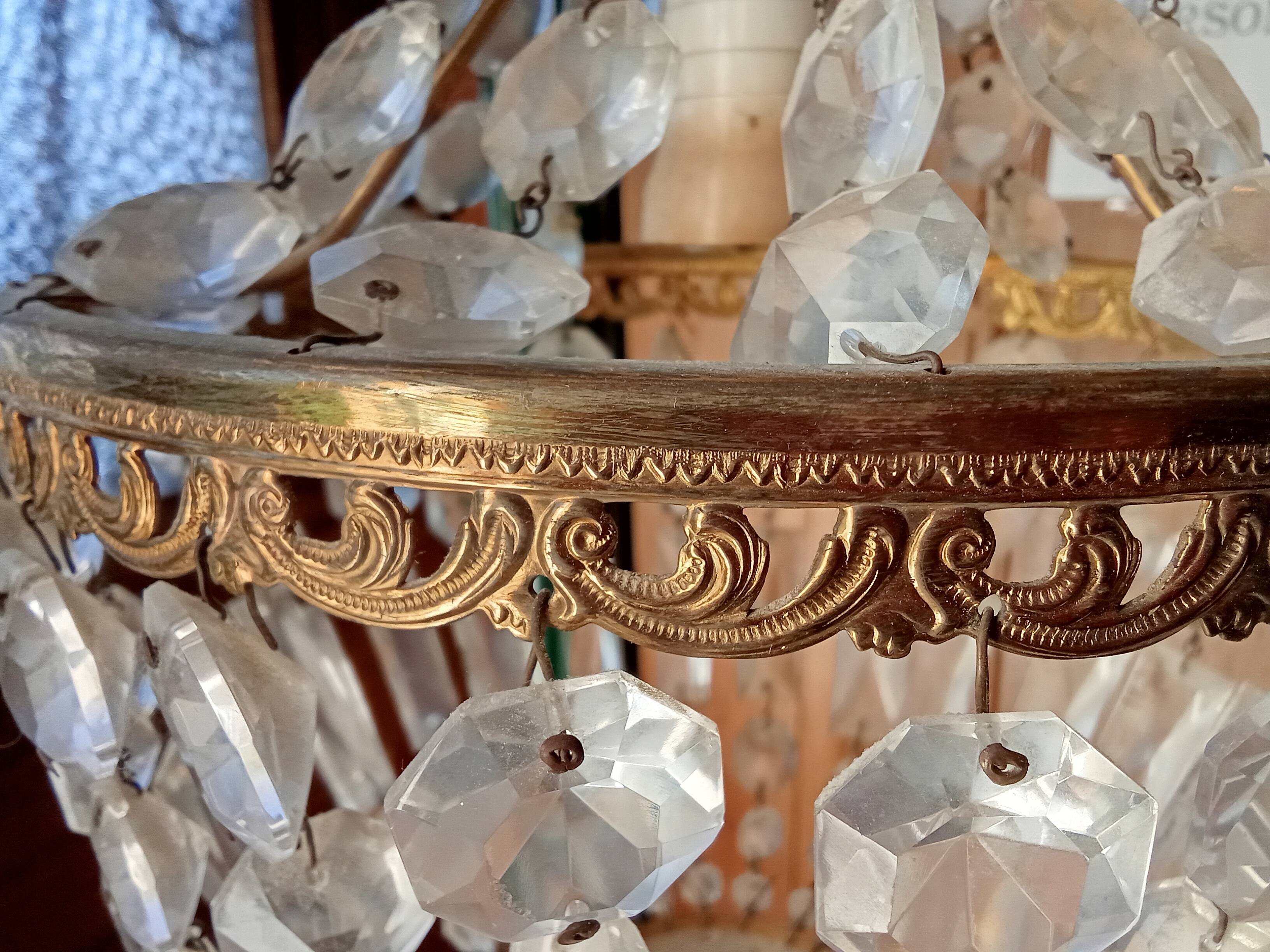 Antique hot air balloon chandelier with tassels