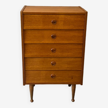 60s teak chest of drawers