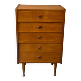 60s teak chest of drawers