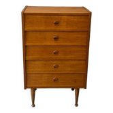 60s teak chest of drawers